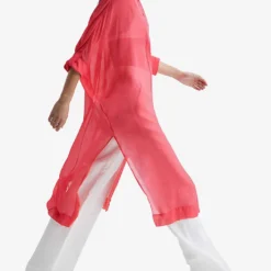 Reiss Ava Sheer Chiffon Kaftan -Outlet Pique Style Store R04091636 PINK ALT02