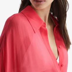 Reiss Ava Sheer Chiffon Kaftan -Outlet Pique Style Store R04091636 PINK ALT04