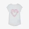 Zadig & Voltaire Skinny Heart Short-sleeved Cotton-jersey T-shirt