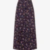 ME AND EM Jacobean Graphic-print Cotton Midi Skirt