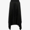Joseph Ade Asymmetric-hem Pleated Satin Midi Skirt