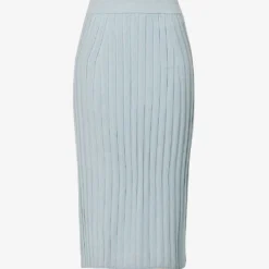 Joseph Split-hem Mid-rise Knitted Midi Skirt
