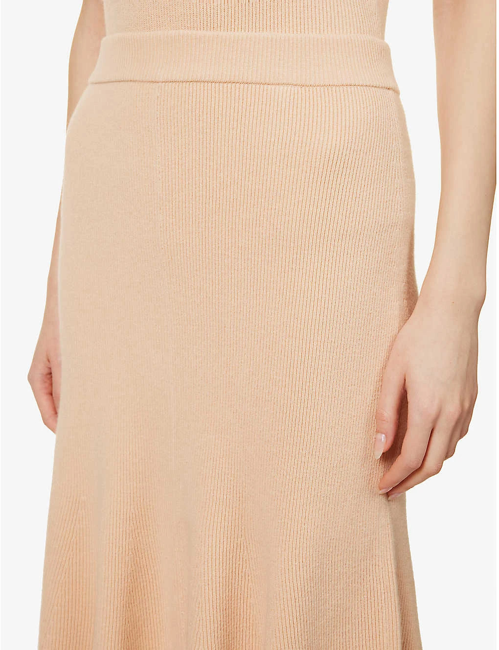 Joseph Flared Cotton And Wool-blend Knitted Midi Skirt 5 Joseph Flared Cotton And Wool-blend Knitted Midi Skirt - Image 5