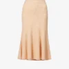 Joseph Flared Cotton And Wool-blend Knitted Midi Skirt