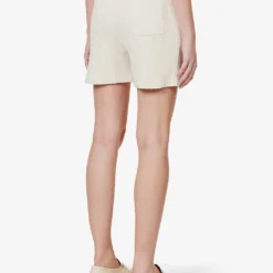 Joseph Relaxed-fit Mid-rise Silk-blend Knitted Shorts -Outlet Pique Style Store R04095459 IVORY ALT03