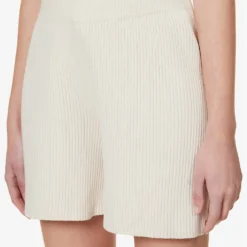 Joseph Relaxed-fit Mid-rise Silk-blend Knitted Shorts -Outlet Pique Style Store R04095459 IVORY ALT04