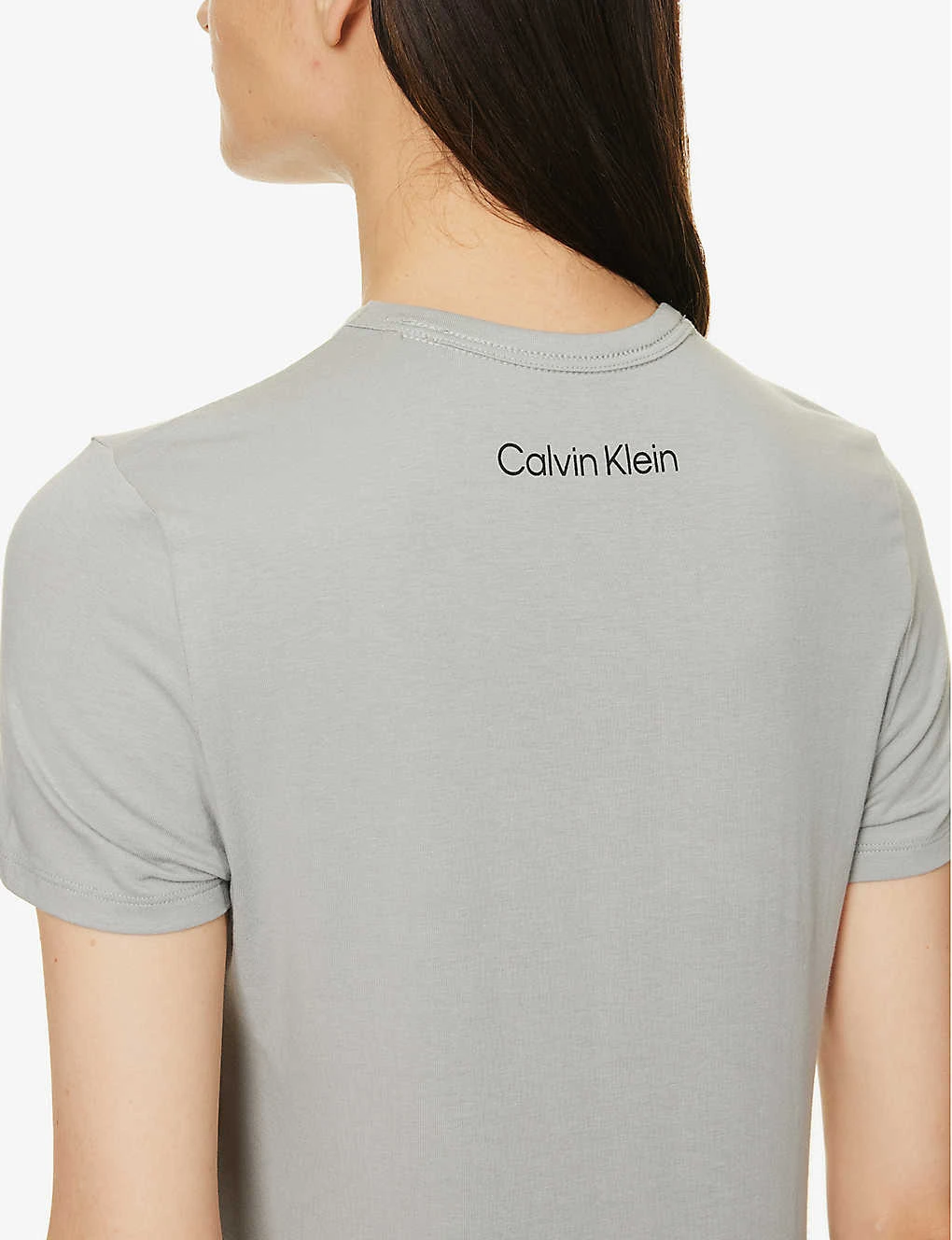 Calvin Klein 1996 Brand-patch Cotton And Recycled-cotton T-shirt 5 Calvin Klein 1996 Brand-patch Cotton And Recycled-cotton T-shirt - Image 5