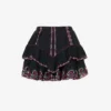 Isabel Marant Etoile Jocadia Embroidered-trim Cotton Mini Skirt