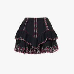 Isabel Marant Etoile Jocadia Embroidered-trim Cotton Mini Skirt