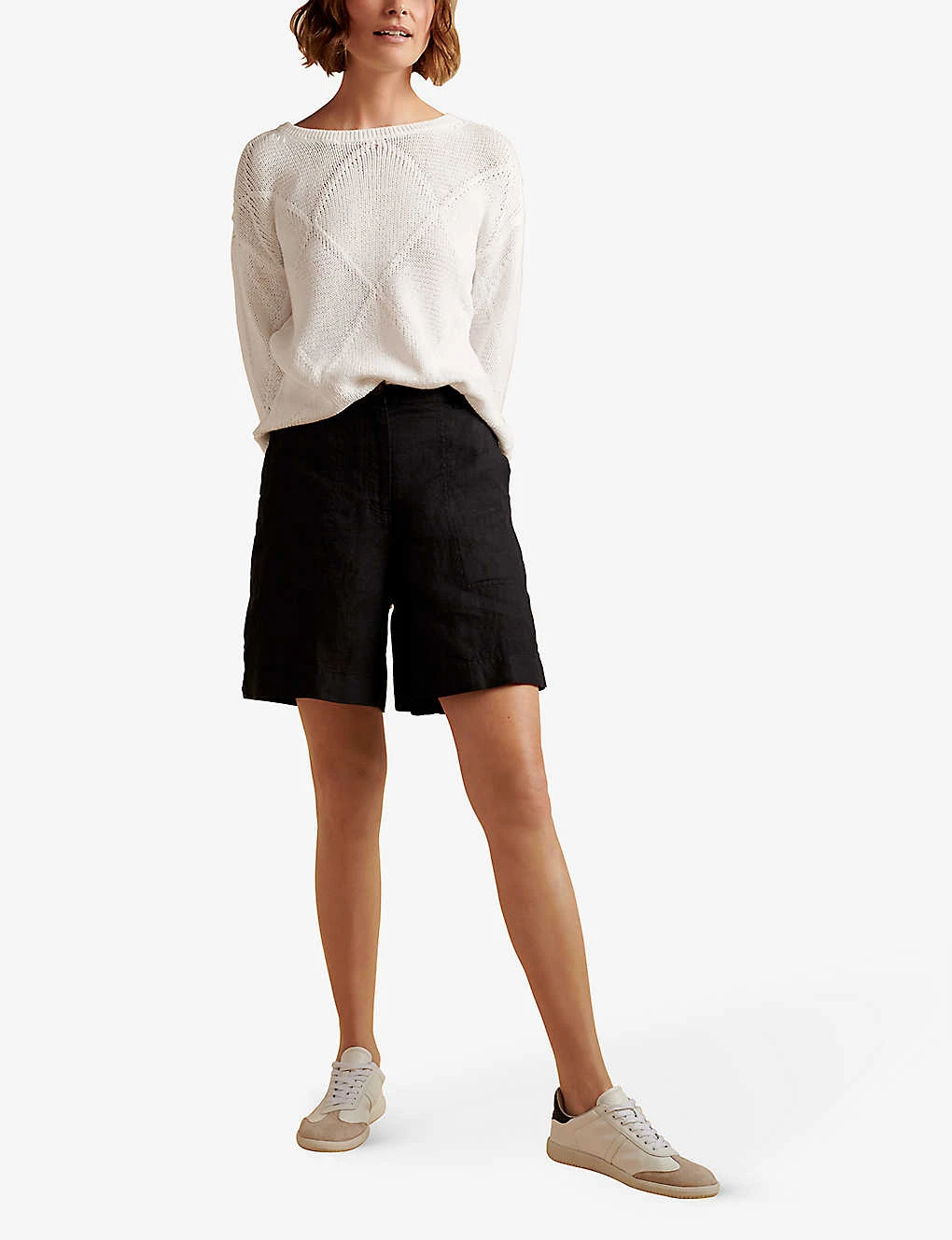 Longline Relaxed-fit Linen Shorts 2 Longline Relaxed-fit Linen Shorts - Image 2