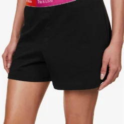 Calvin Klein This Is Love Logo-embroidered Cotton-jersey Set -Outlet Pique Style Store R04097685 BLACK ALT04