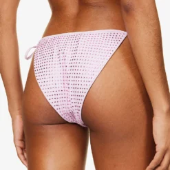 SELF PORTRAIT Hot Fix Crystal-embellished Bikini Bottoms -Outlet Pique Style Store R04098653 LILAC ALT03