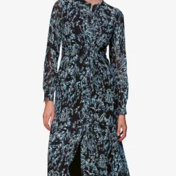 Whistles Button-fastened Tiger-print Woven Midi Dress 7 Whistles Button-fastened Tiger-print Woven Midi Dress -Outlet Pique Style Store R04099670 MULTICOLOURED ALT02