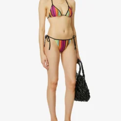 Missoni Zig Zag-print Halterneck Bikini -Outlet Pique Style Store R04100159 MULTIDARKCHEVRON ALT01