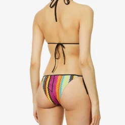 Missoni Zig Zag-print Halterneck Bikini -Outlet Pique Style Store R04100159 MULTIDARKCHEVRON ALT03