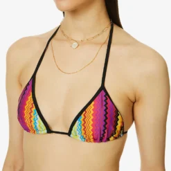 Missoni Zig Zag-print Halterneck Bikini -Outlet Pique Style Store R04100159 MULTIDARKCHEVRON ALT04