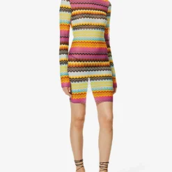 Missoni Zigzag Semi-sheer Knitted Cover-up -Outlet Pique Style Store R04100161 MULTIDARKCHEVRON ALT02