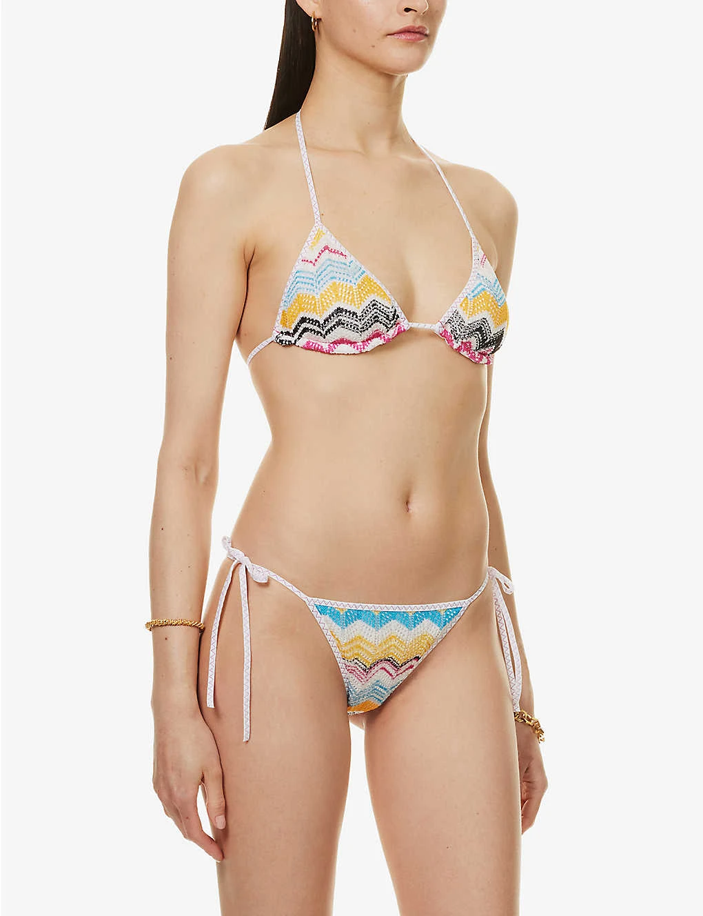 Missoni Abstract-patterned Triangle Rayon Bikini 3 Missoni Abstract-patterned Triangle Rayon Bikini - Image 3