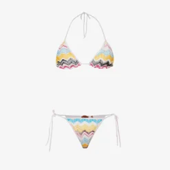 Missoni Abstract-patterned Triangle Rayon Bikini