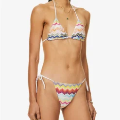 Missoni Zigzag-pattern Triangle Knitted Bikini Set 8 Missoni Zigzag-pattern Triangle Knitted Bikini Set -Outlet Pique Style Store R04100175 KRG009TVARMULTICOLOR ALT02