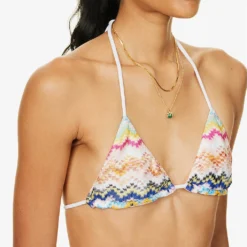 Missoni Zigzag-pattern Triangle Knitted Bikini Set 10 Missoni Zigzag-pattern Triangle Knitted Bikini Set -Outlet Pique Style Store R04100175 KRG009TVARMULTICOLOR ALT04