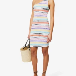 Missoni Spacedyed One-shoulder Stretch-woven Cover-up 6 Missoni Spacedyed One-shoulder Stretch-woven Cover-up -Outlet Pique Style Store R04100182 BT004KMULTISPACEDYED ALT01