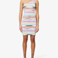 Missoni Spacedyed One-shoulder Stretch-woven Cover-up 7 Missoni Spacedyed One-shoulder Stretch-woven Cover-up -Outlet Pique Style Store R04100182 BT004KMULTISPACEDYED ALT02