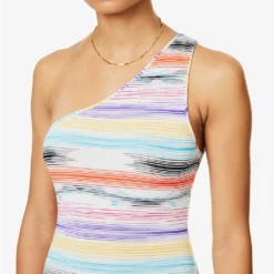 Missoni Spacedyed One-shoulder Stretch-woven Cover-up 9 Missoni Spacedyed One-shoulder Stretch-woven Cover-up -Outlet Pique Style Store R04100182 BT004KMULTISPACEDYED ALT04