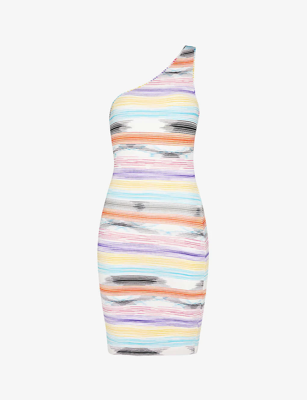 Missoni Spacedyed One-shoulder Stretch-woven Cover-up 1 Missoni Spacedyed One-shoulder Stretch-woven Cover-up