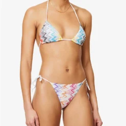 Missoni Spacedyed Chevron-knit Bikini -Outlet Pique Style Store R04100186 KRG009ORESORTMULTICOL ALT02