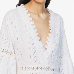 Melissa Odabash Victoria Semi-sheer Cotton Cover-up 9 Melissa Odabash Victoria Semi-sheer Cotton Cover-up -Outlet Pique Style Store R04100773 WHITE ALT04