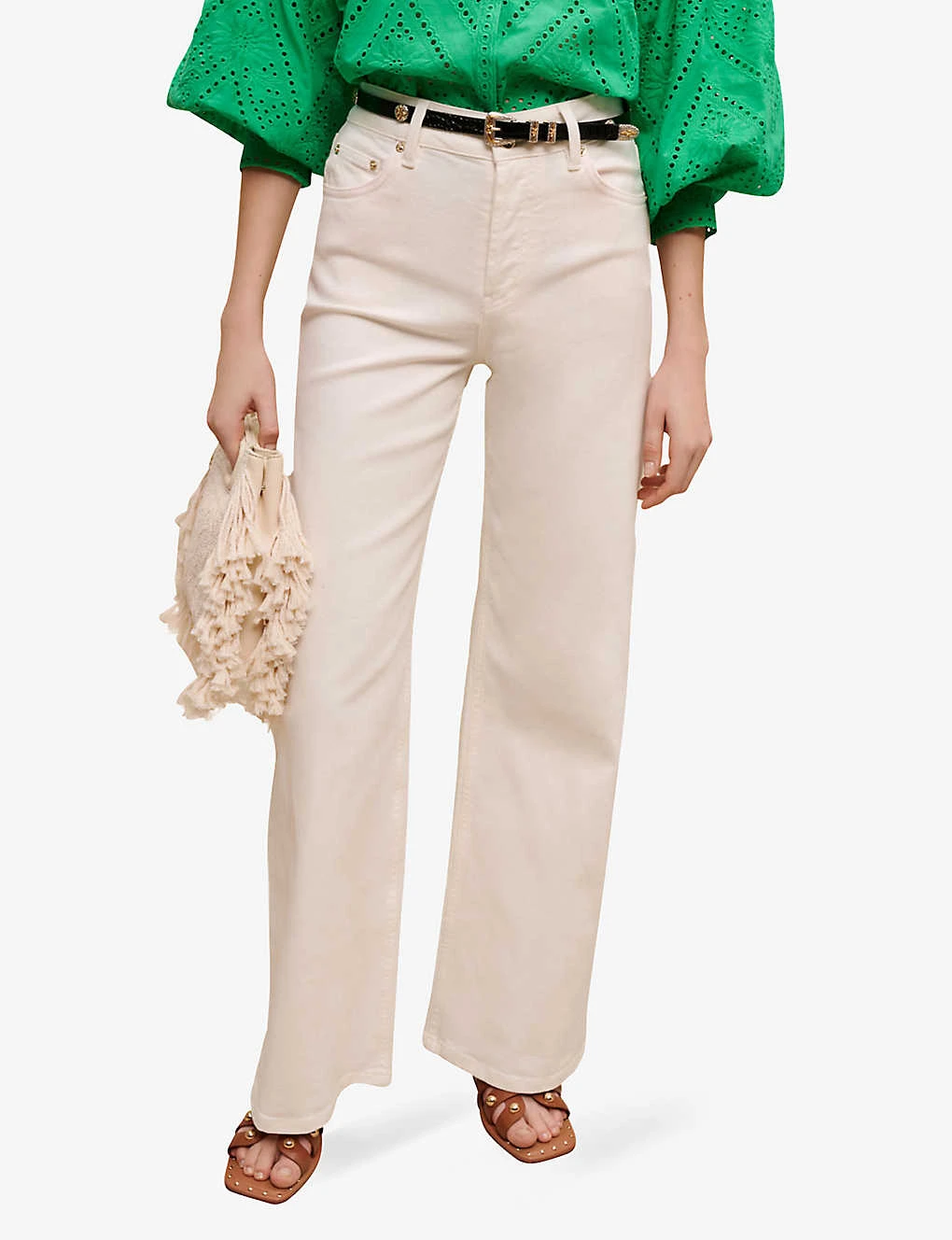 Maje Wide-leg High-rise Jeans 3 Maje Wide-leg High-rise Jeans - Image 3