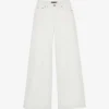 Maje Wide-leg High-rise Jeans