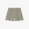 Maje Floral-print Mid-rise Woven Shorts