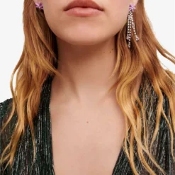 Maje Pleated Woven Mini Dress 5 Maje Pleated Woven Mini Dress -Outlet Pique Style Store R04101563 VERTS ALT02