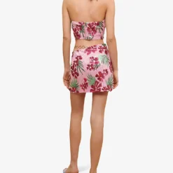 Maje Floral-embellished Sequin Mini Skirt -Outlet Pique Style Store R04101567 ROSES ALT03