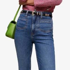 Maje Papala Straight-leg Cropped Stretch-denim Jeans 9 Maje Papala Straight-leg Cropped Stretch-denim Jeans -Outlet Pique Style Store R04101709 BLEUS ALT04