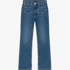 Maje Papala Straight-leg Cropped Stretch-denim Jeans