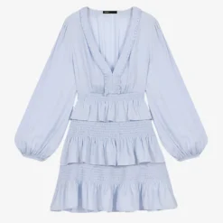 Maje Roulitana Ruffled Woven Mini Dress
