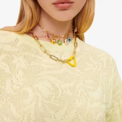 Maje Lace-weave Stretch Cotton-blend T-shirt -Outlet Pique Style Store R04101782 VERTS ALT04