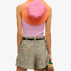 Maje Matchouli Logo-patch Ribbed Stretch-knit Top -Outlet Pique Style Store R04101799 VIOLETS ALT03