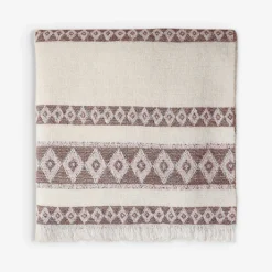 Maje Elza Geometric-pattern Fringed-edge Woven Scarf