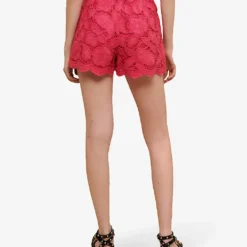 Maje Annick Paisley-embroidered Cotton Shorts -Outlet Pique Style Store R04101885 ROSES ALT03