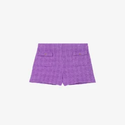 Maje Iapraia Tweed Cotton Shorts