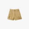 Sandro Belted High-rise Woven Shorts