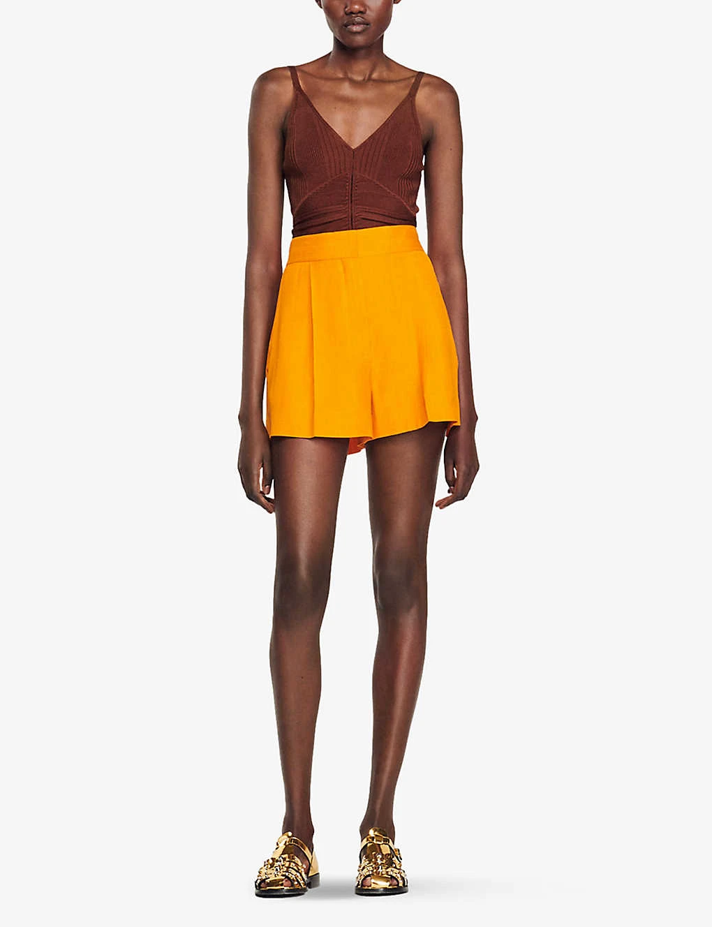 Sandro Benjamin High-rise Woven Shorts 3 Sandro Benjamin High-rise Woven Shorts - Image 3