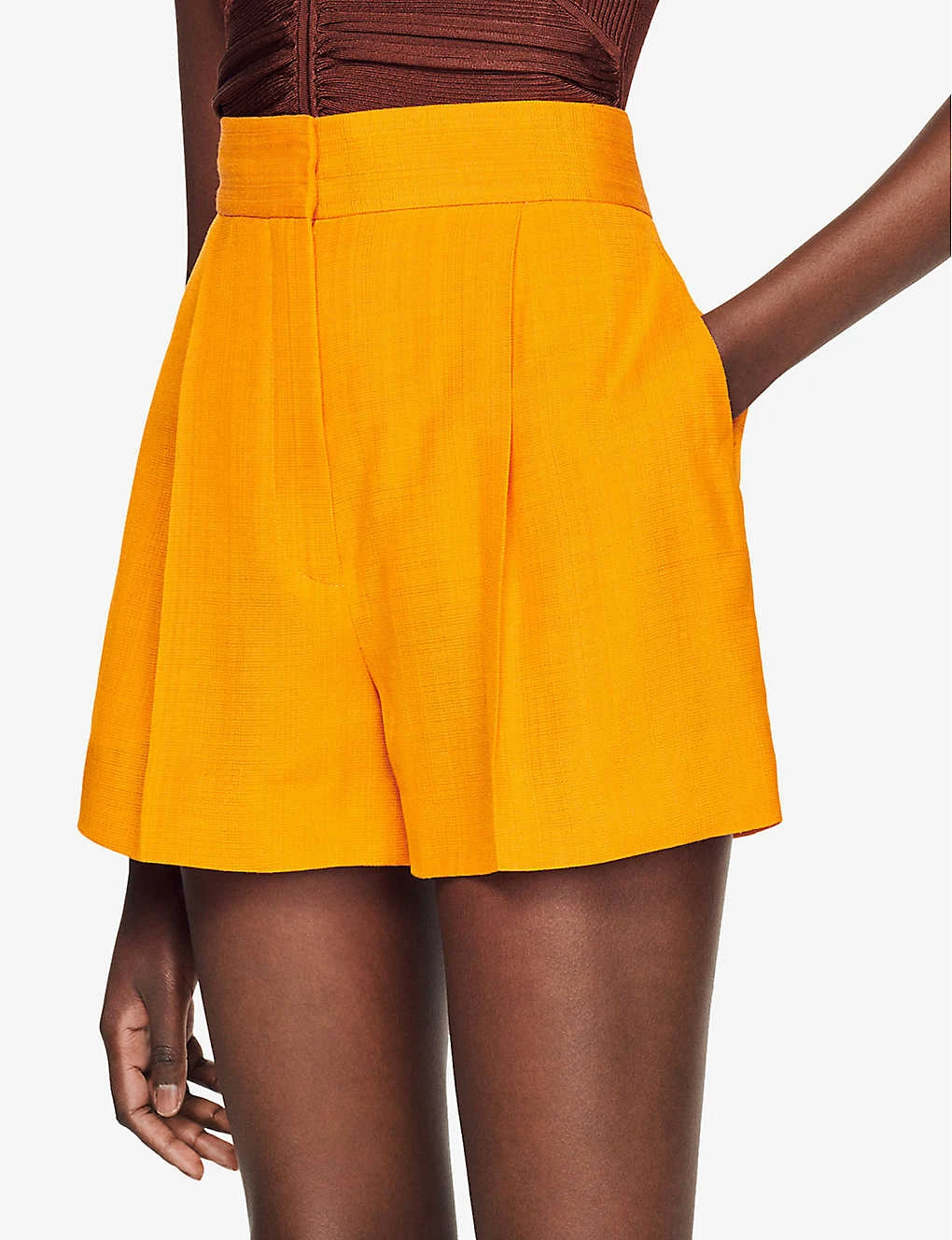 Sandro Benjamin High-rise Woven Shorts 5 Sandro Benjamin High-rise Woven Shorts - Image 5