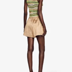 Sandro Crochet-pattern Woven Top 8 Sandro Crochet-pattern Woven Top -Outlet Pique Style Store R04102453 VERTS ALT03