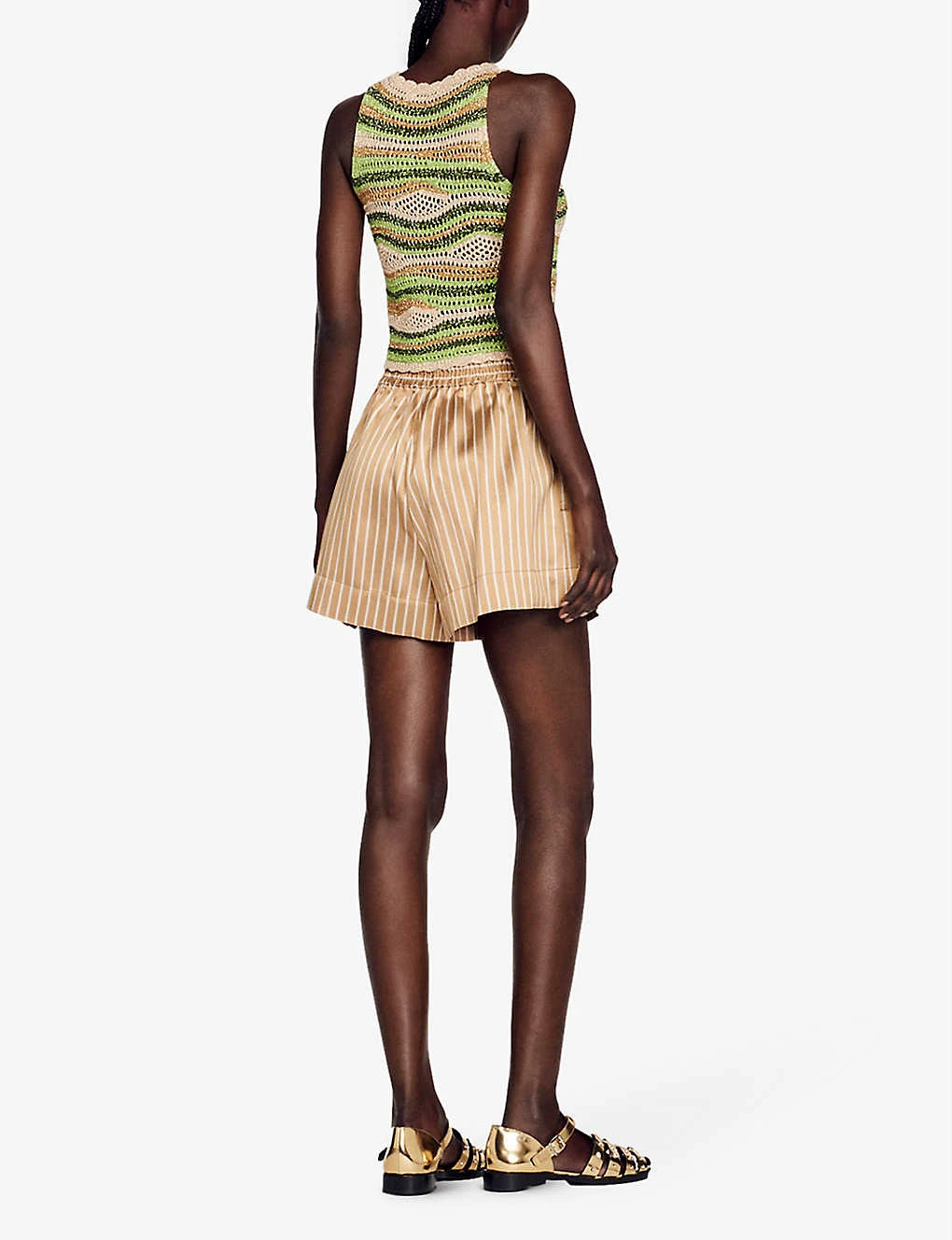 Sandro Crochet-pattern Woven Top 4 Sandro Crochet-pattern Woven Top - Image 4