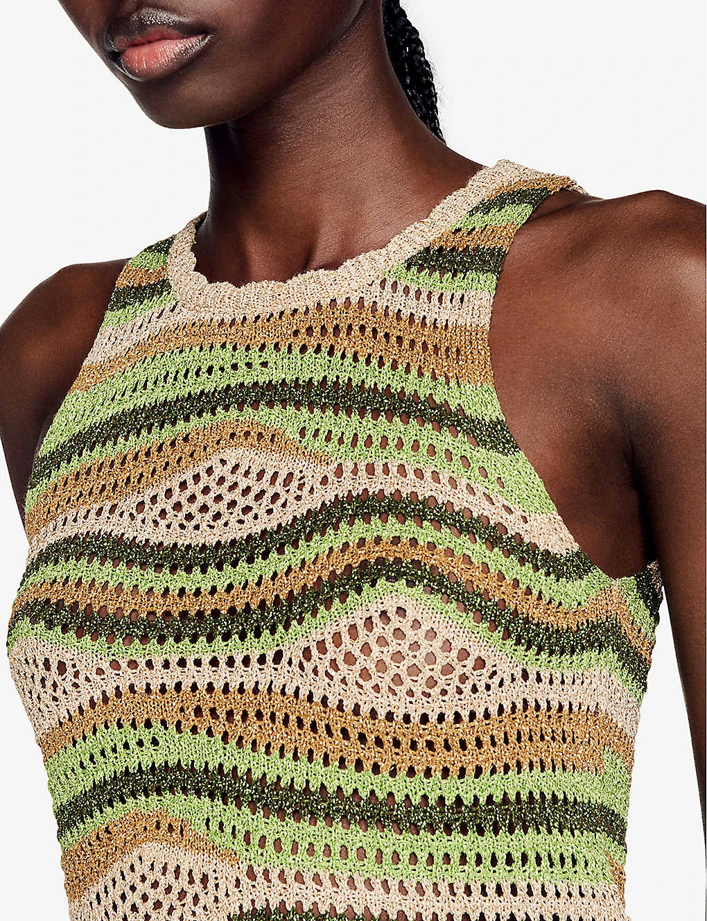 Sandro Crochet-pattern Woven Top 5 Sandro Crochet-pattern Woven Top - Image 5